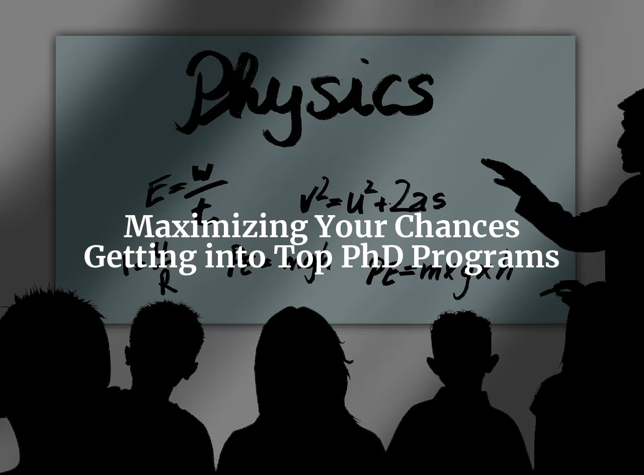 The Physics of Getting into a Top PhD Program: Maximizing Your Chances